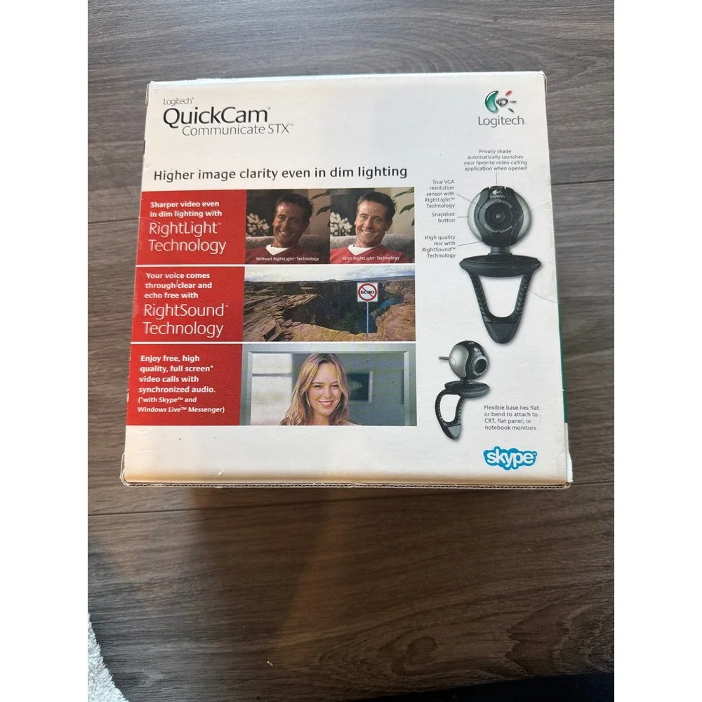 Logitech QuickCam Communicate‎ STX Vintage Webcam USB w/ Mic Y2K PC